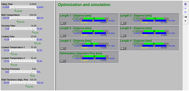 VARIMOS : Optimisation des paramètres influençant à l'aide du bouton d'optimisation